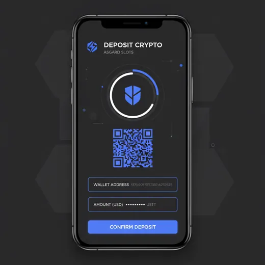 Crypto deposit screen